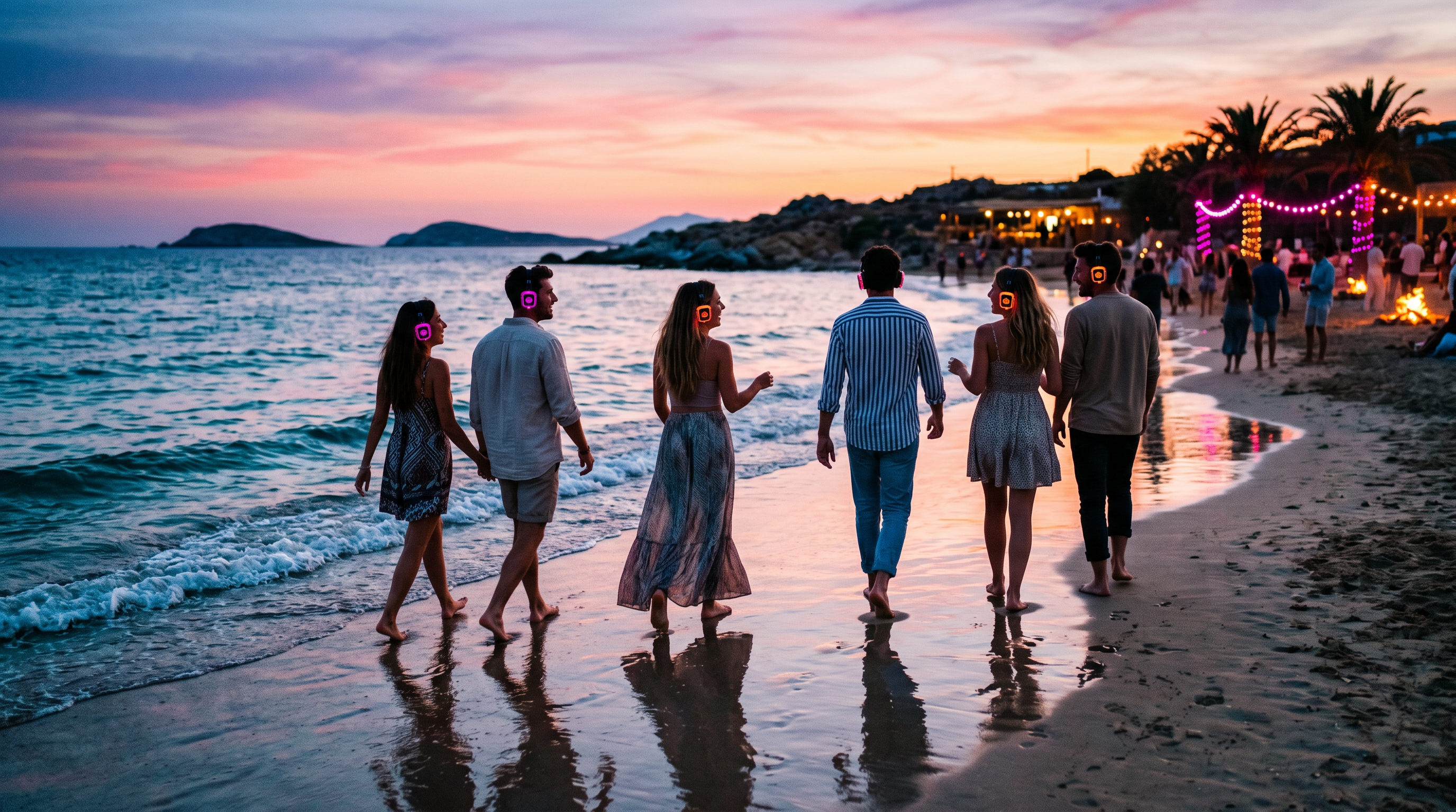Silent disco beach party παραλία